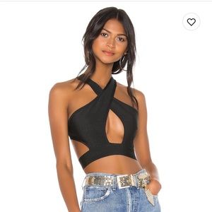 Superdown Danica Cross Back top